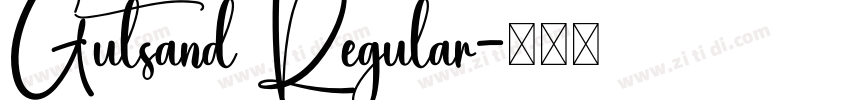 Gutsand Regular字体转换